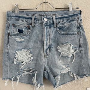 American Eagle Ripped High Waist Jean Short